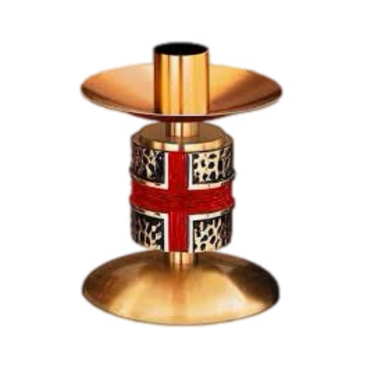 Regal S90C13 bronze altar candlestick in satin and textured finish