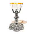 Alviti Creations A-9782S silver and gold-plated chalice with well paten