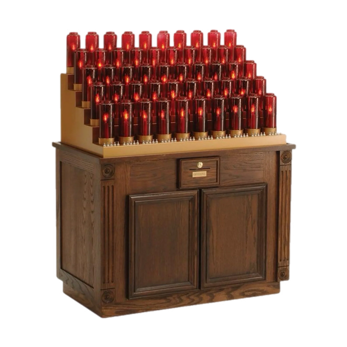 Oak Cabinet | Electric Votive Stand | 750 CAB Series