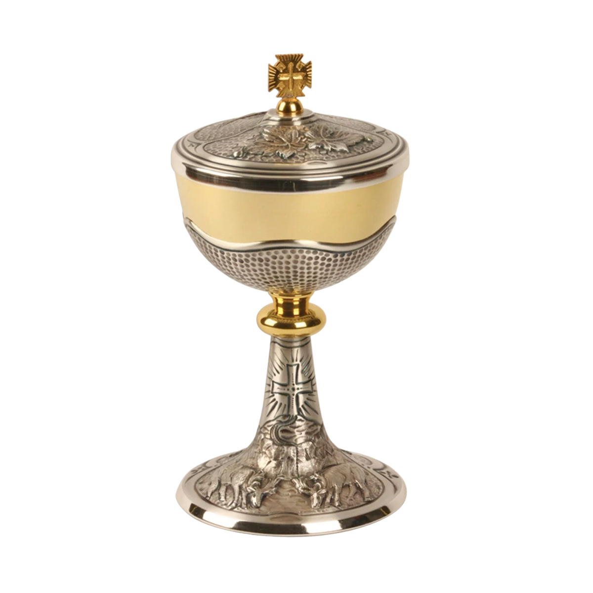 Koley's K915 gold and silver chalice with Holy Spirit design, second view