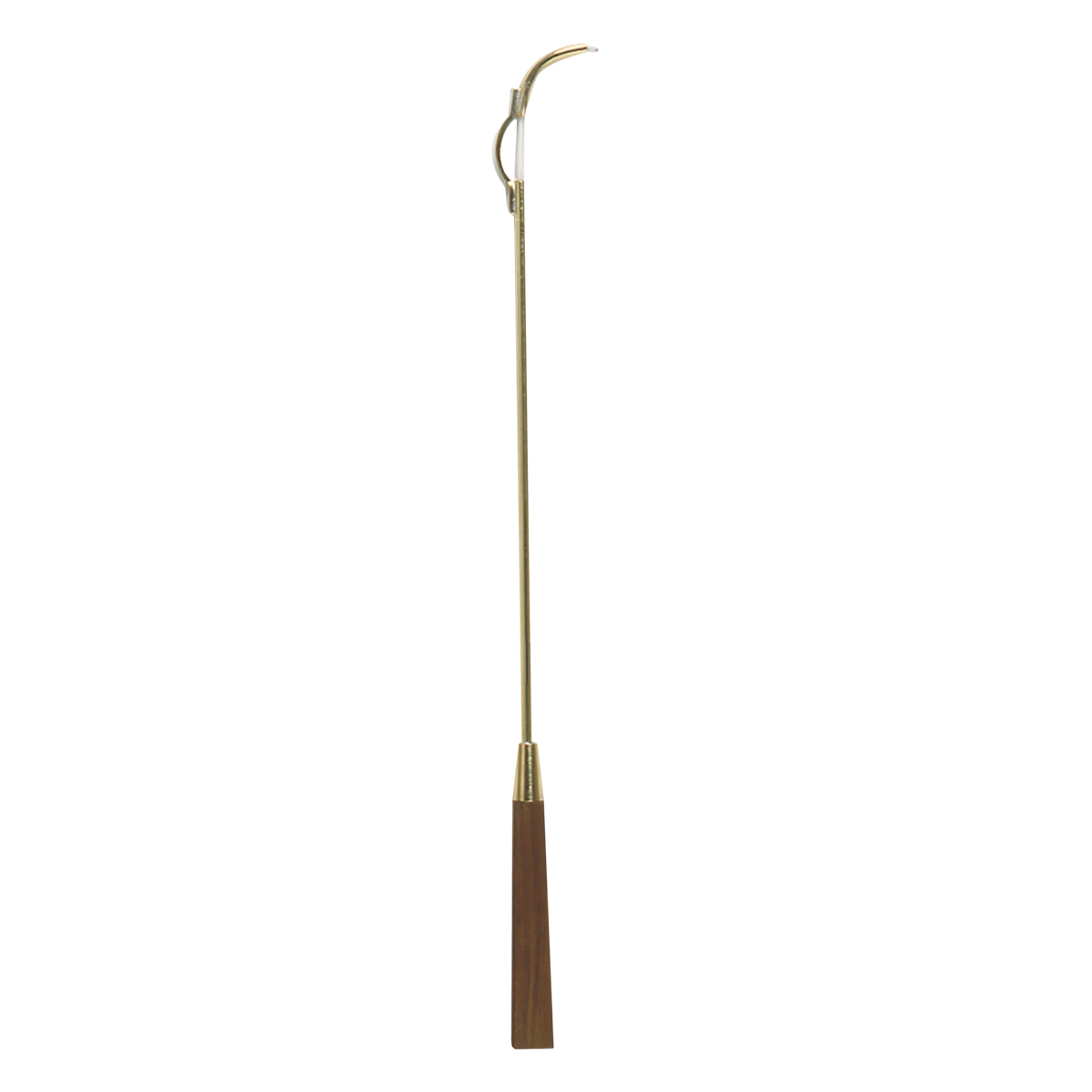 Koley's K148 brass candle lighter with walnut handle, view 1