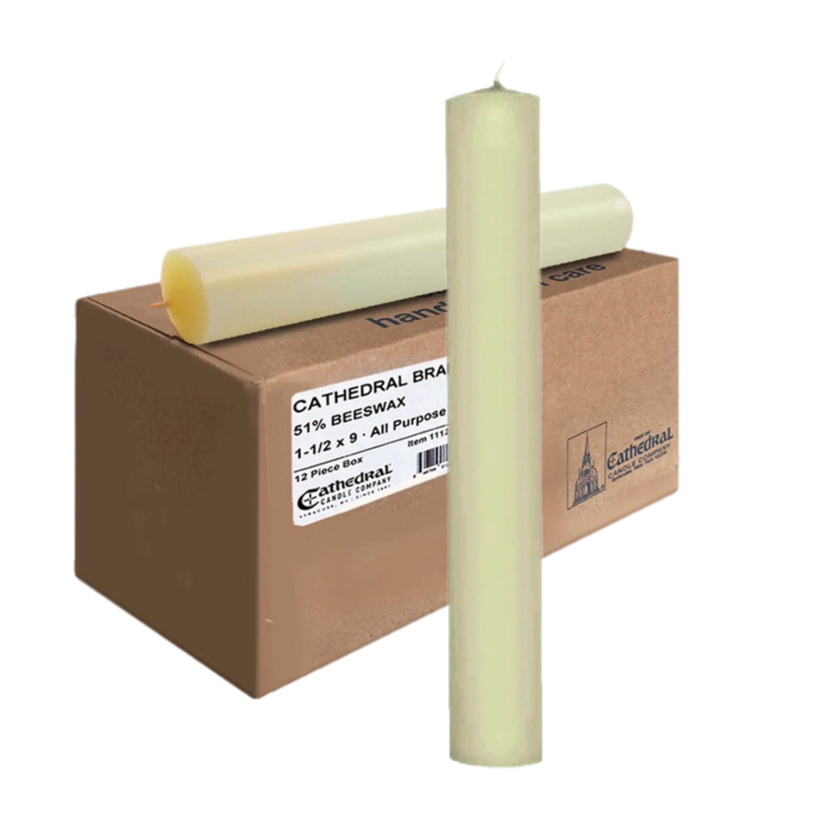 Large Diameter | 51% Beeswax | Altar Candles