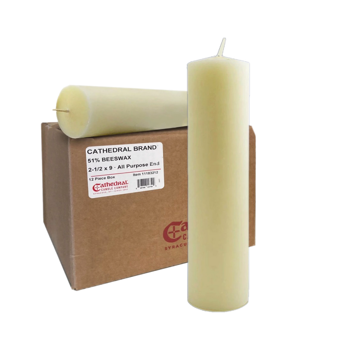 Large Diameter | 51% Beeswax | Altar Candles
