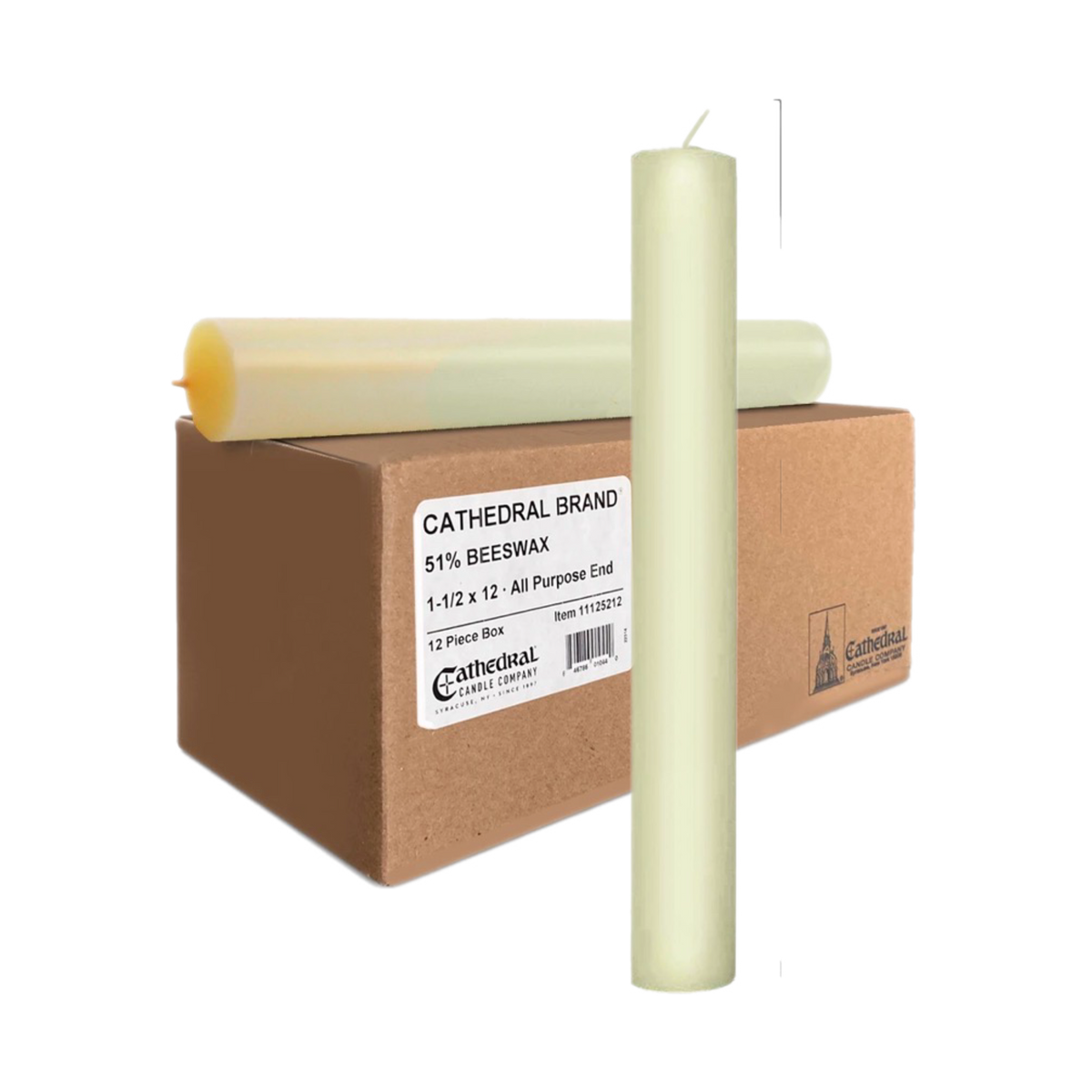 Large Diameter | 51% Beeswax | Altar Candles