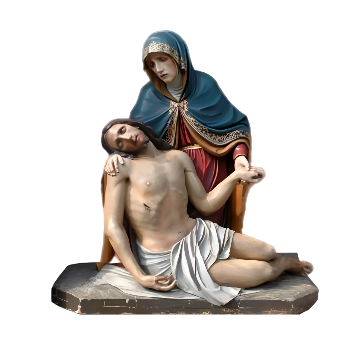 Statue of the Pieta | Ferdinand Stuflesser 1875 | Hand-carved Statuary – product image