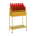 PEP Industries 19XP wrought iron votive light stand with husk holders, gold finish