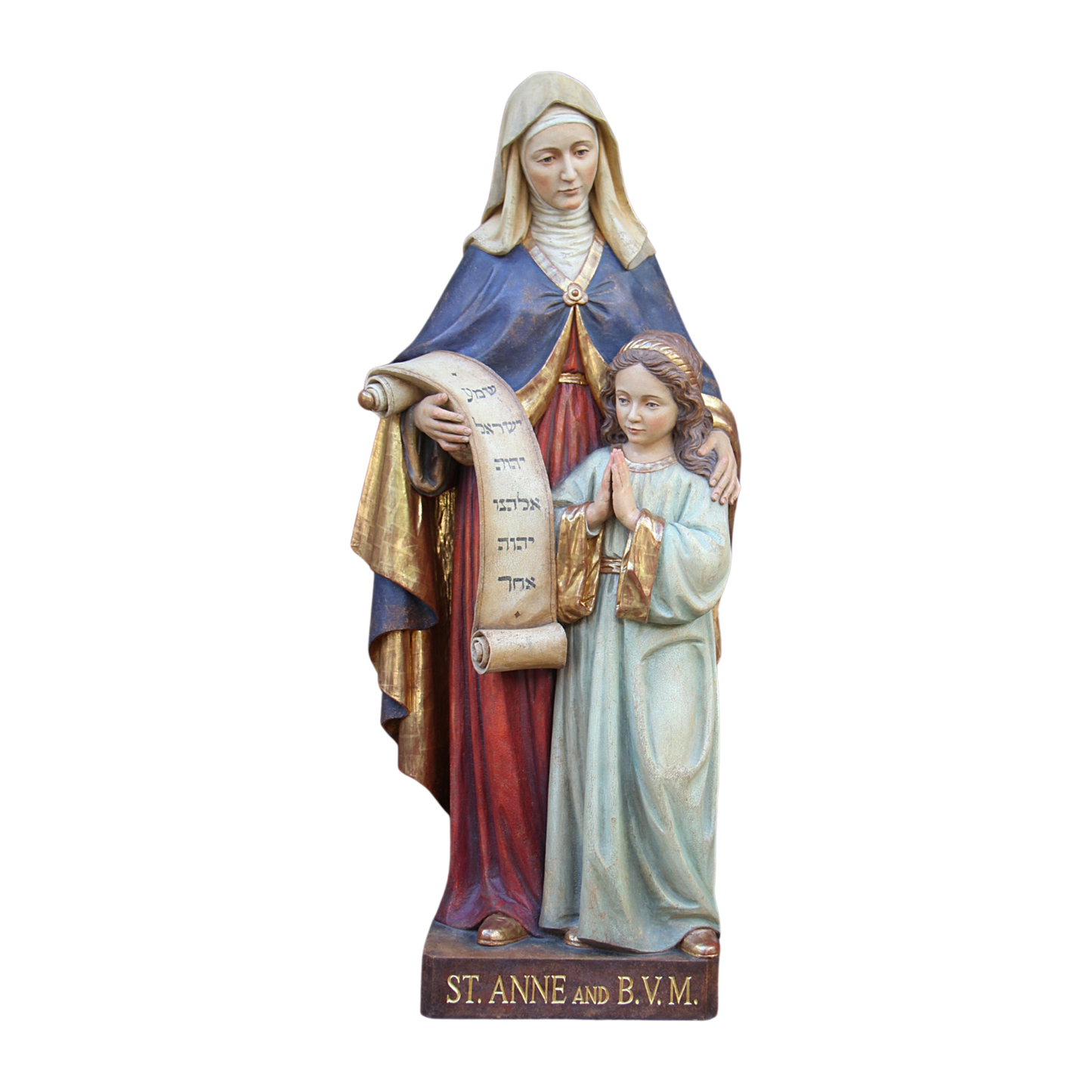Saint Anne and BVM | Ferdinand Stuflesser 1875 | Hand-carved Statuary