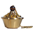 Regal 35CEN19 bronze censer and incense boat in high polish and satin finish