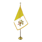 Papal Flag | Indoor | Oak Pole | Complete Set