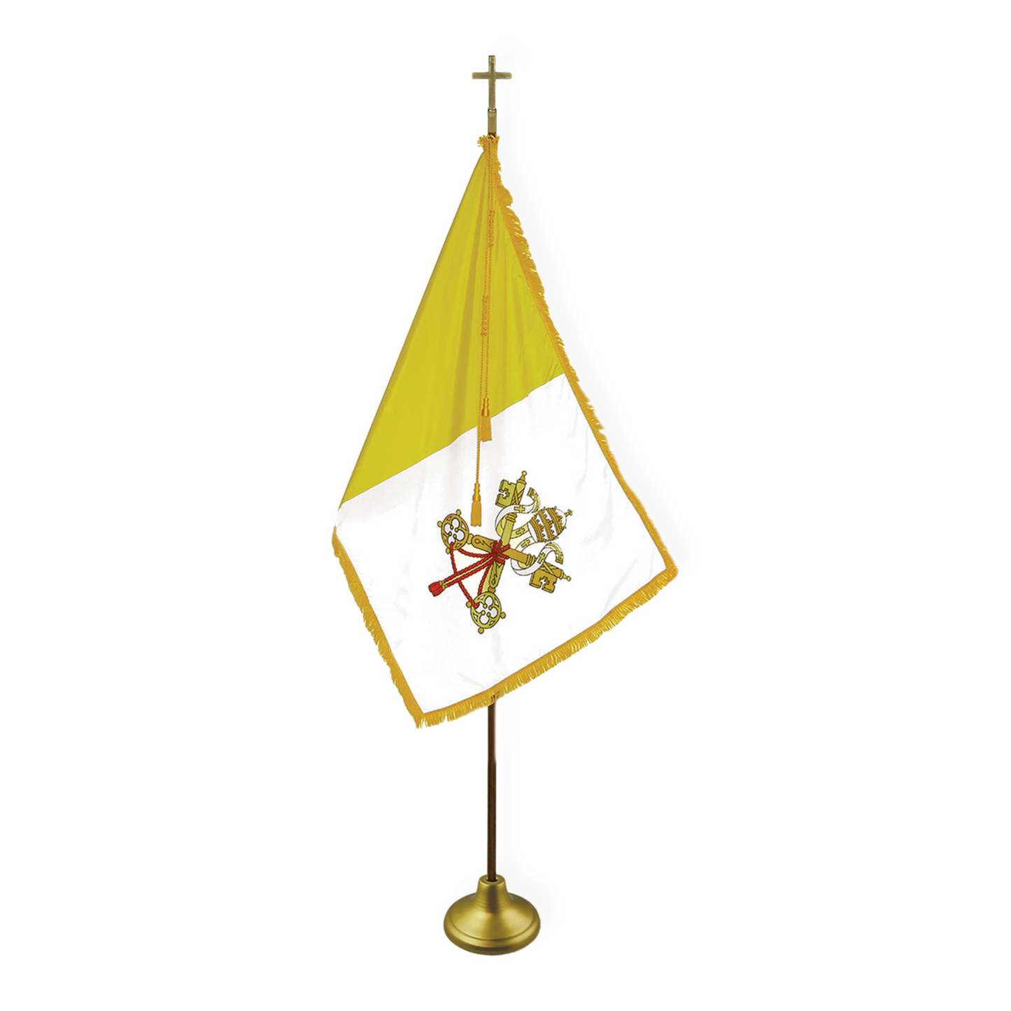 Papal Flag | Indoor | Oak Pole | Complete Set