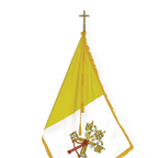 Papal Flag | Indoor | Oak Pole | Complete Set