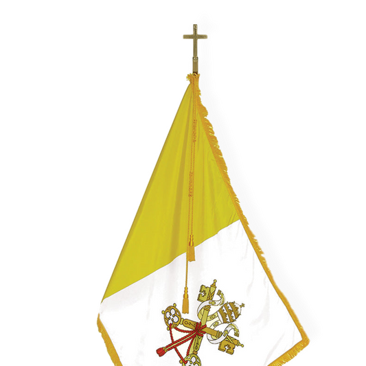 Papal Flag | Indoor | Oak Pole | Complete Set