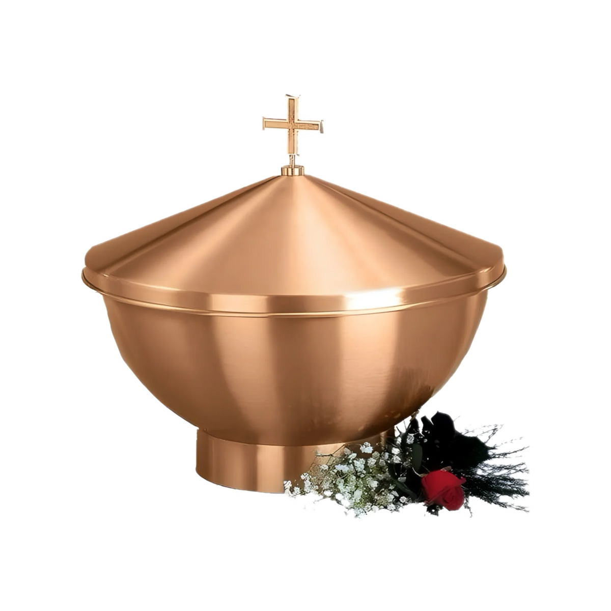 Excelsis Progressive Bronze 1128-137 bronze baptismal font with lid