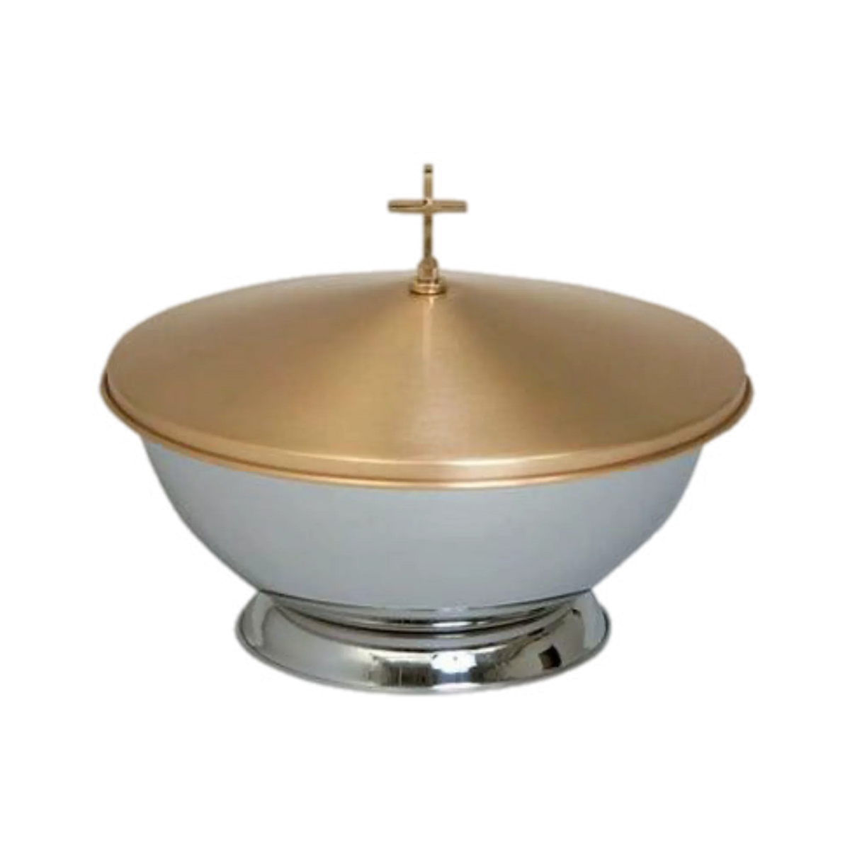 Koley's K351 portable baptismal font with bronze cover and cross
