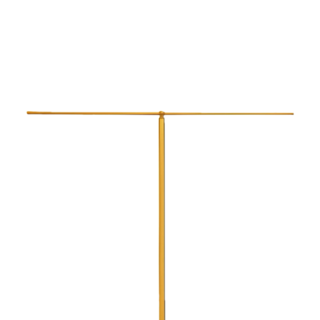 Koley's K173 satin brass processional banner stand, view 2