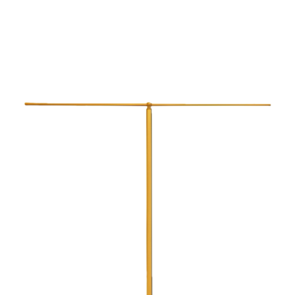 Koley's K173 satin brass processional banner stand, view 2