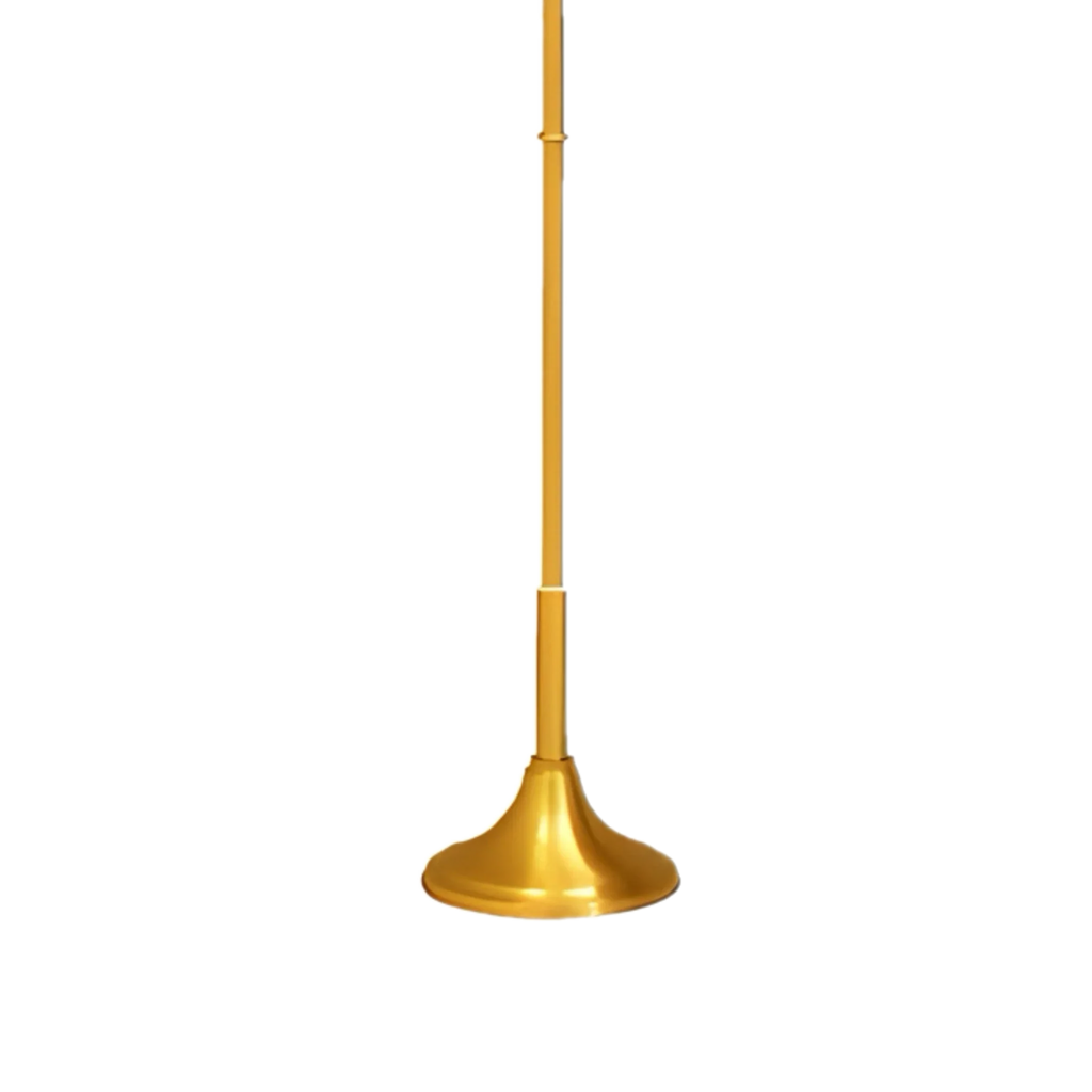 Koley's K173 satin brass processional banner stand, view 3