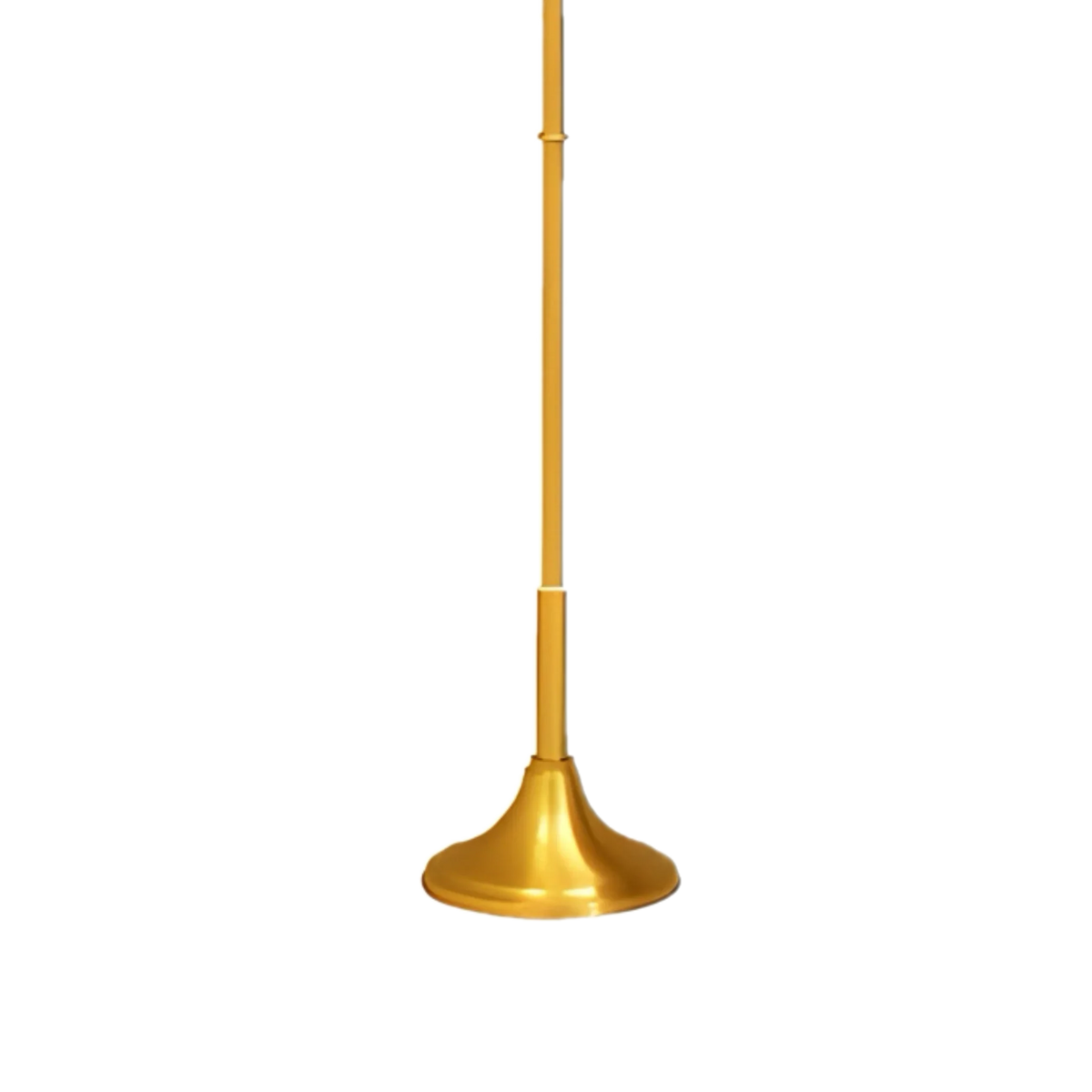 Koley's K173 satin brass processional banner stand, view 3