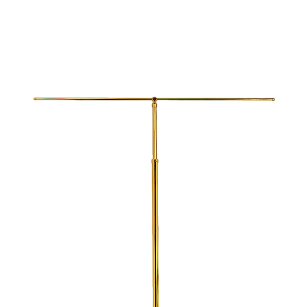Koley's K174 polished brass processional banner stand, view 2