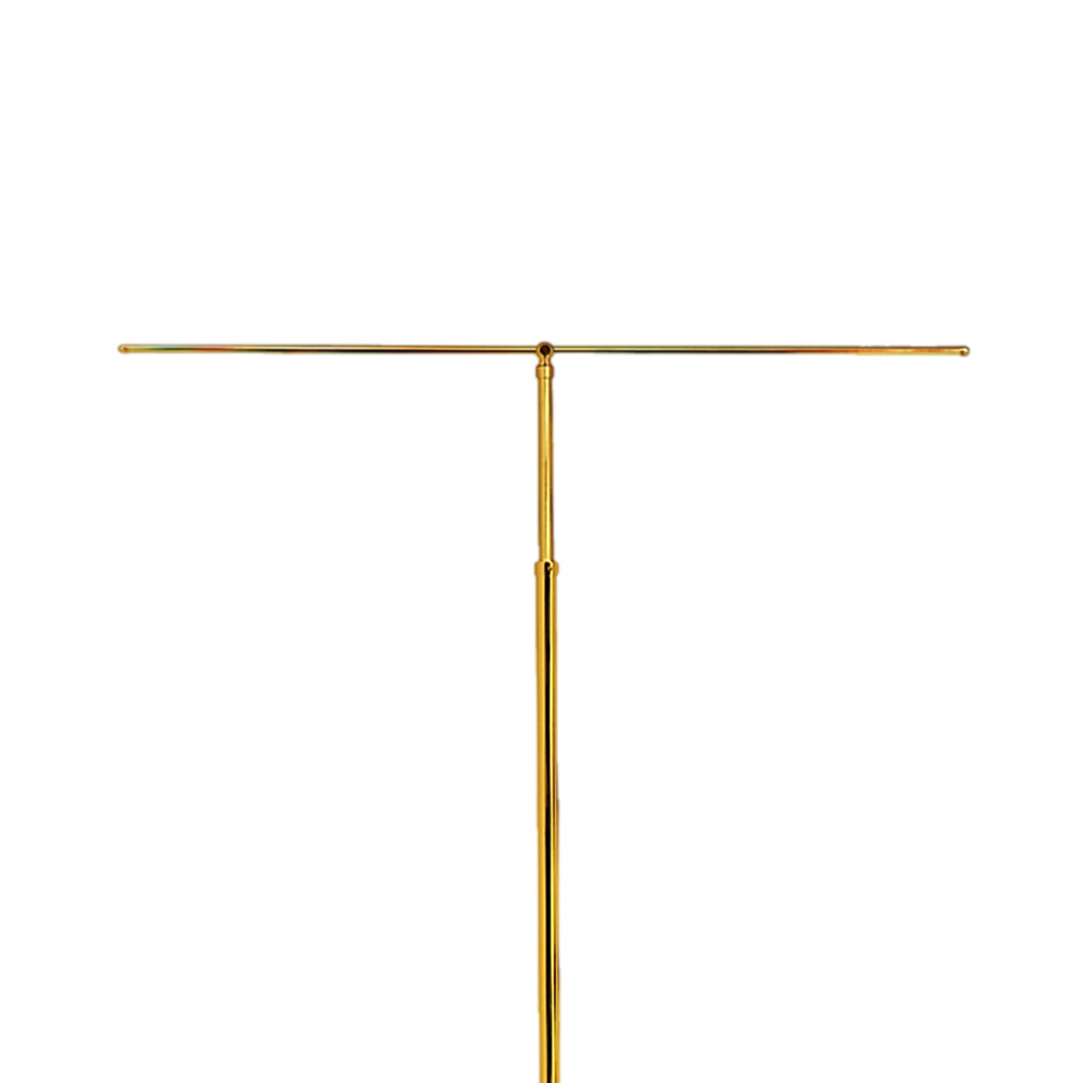 Koley's K174 polished brass processional banner stand, view 2