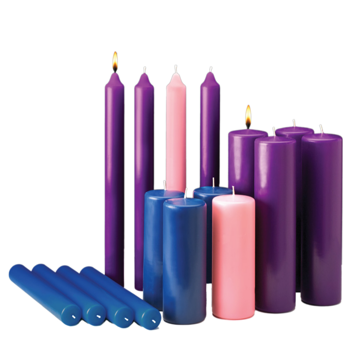 Stearine Advent Candles