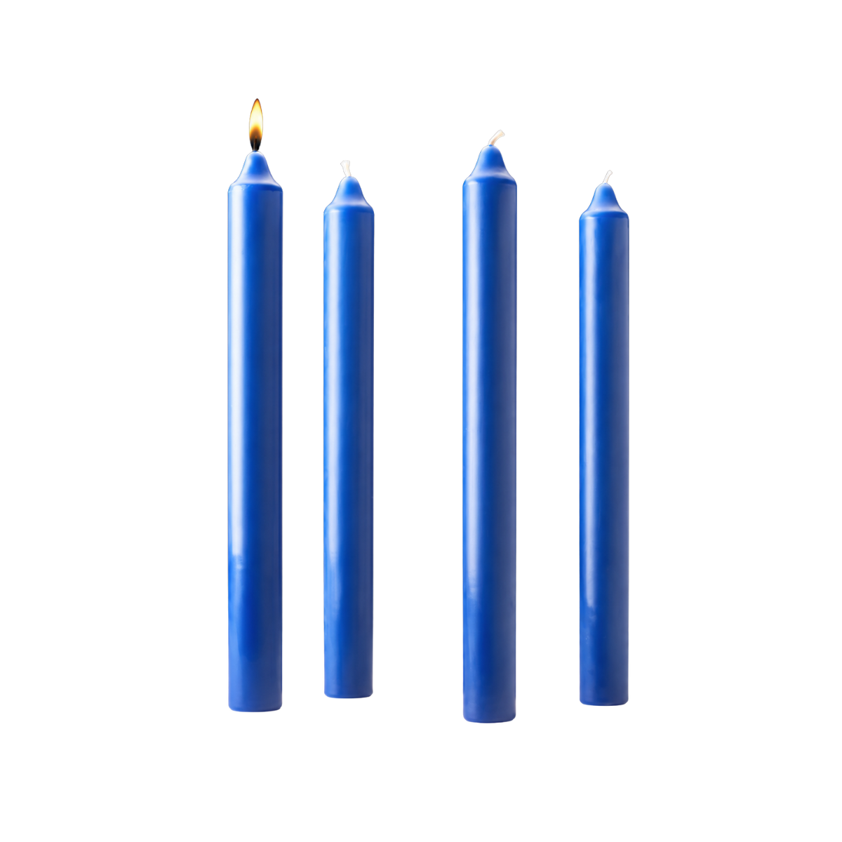 Stearine Advent candles 1-1/2" x 16", 4 Sarum blue