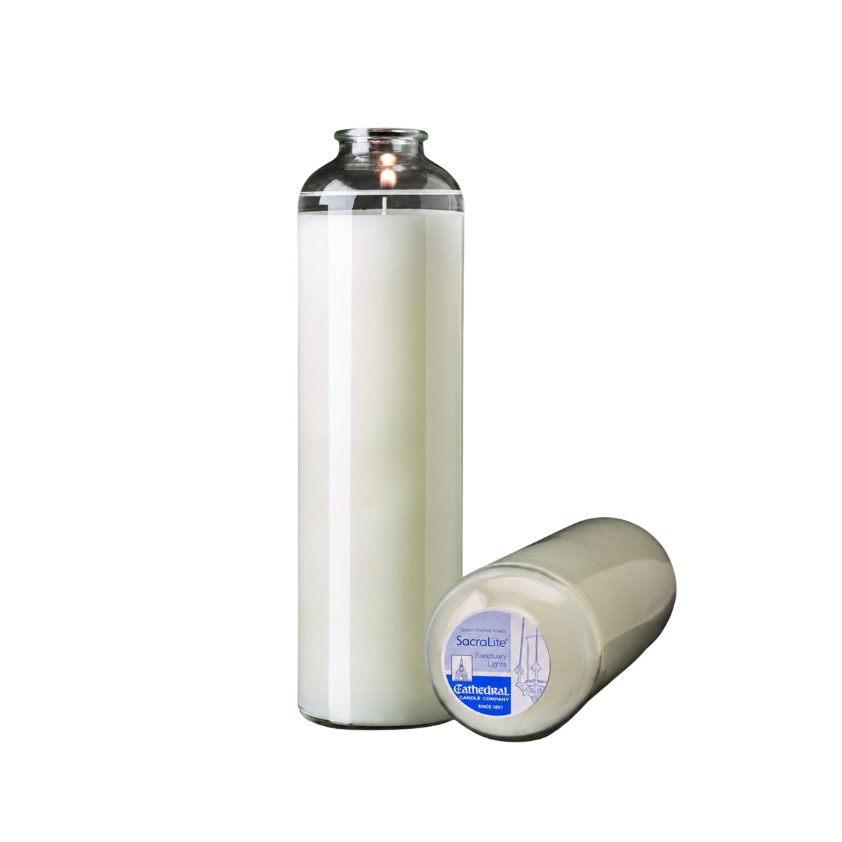 SacraLite 14-day glass sanctuary candle – alternate view 2 of 3