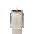 Cathedral Candle Company Rex glass candle followers