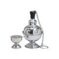 Koley's K301 bright stainless steel censer and incense boat set
