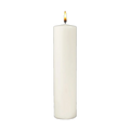 Altar Candles | Large Diameter Stearine White Molded