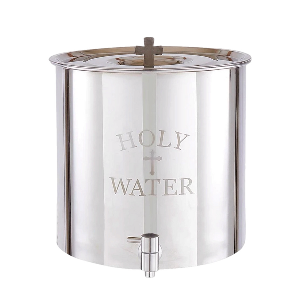 Sudbury Brass 5-Gallon Holy Water Receptacle with Stand