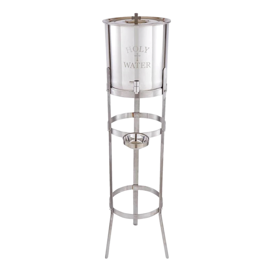 Sudbury Brass 5-Gallon Holy Water Receptacle with Stand