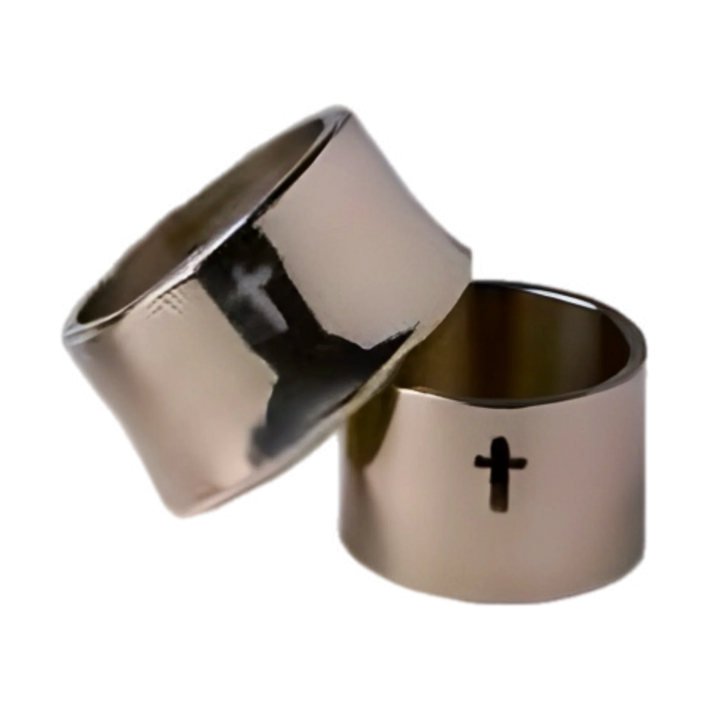 Cathedral Candle Company Lux Mundi brass follower for 2 inch Candela, view 2