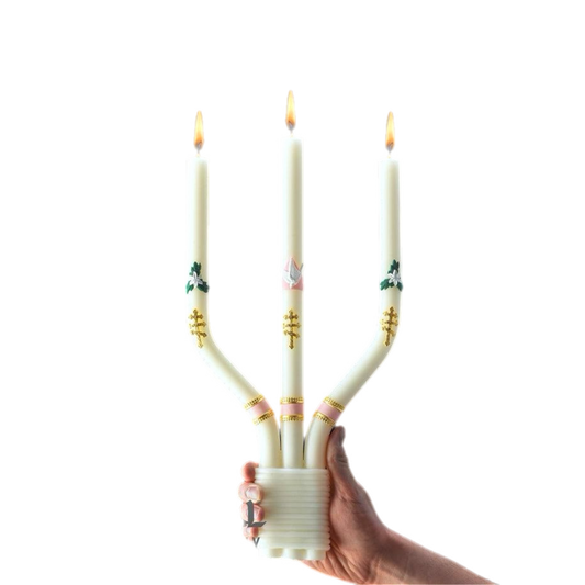 Greek Triple Candles