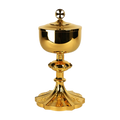 Koley's K971 gold-plated ciborium with cast stem and node