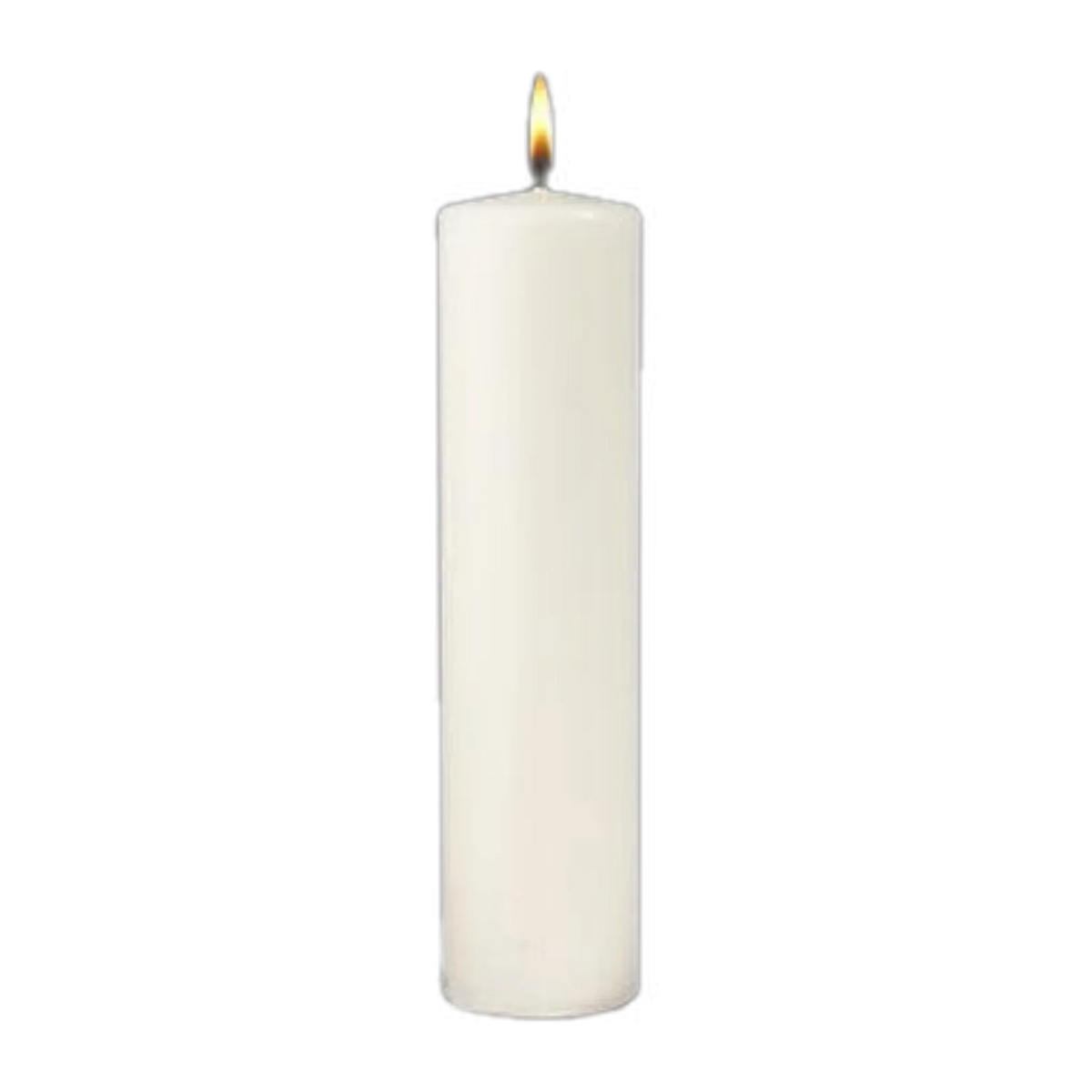 WHITE CEREMONIAL PILLAR | Stearine Christ Candle