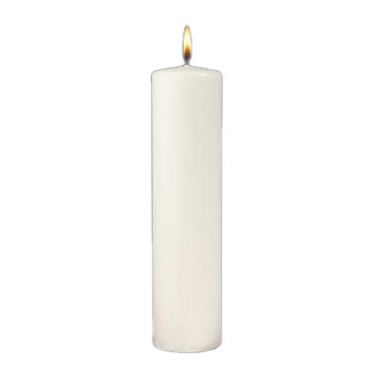 White Ceremonial Pillar Candle