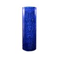 Cathedral Candle Company 14-day sanctuary light globe in blue crackle glass