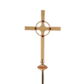 Koley's K1040 Celtic processional cross with ruby stones