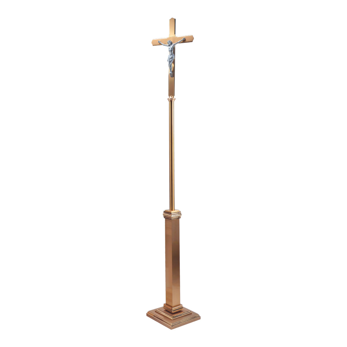 Regal Bronze Processional Crucifix | 1120 Series | 11PC20; original 2027 catalog photograph. Illustrated configuration and finish shown.