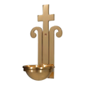 Regal Bronze Holy Water Font | 2034 Series | 20HWF34; original 2027 catalog photograph. Illustrated configuration and finish shown.