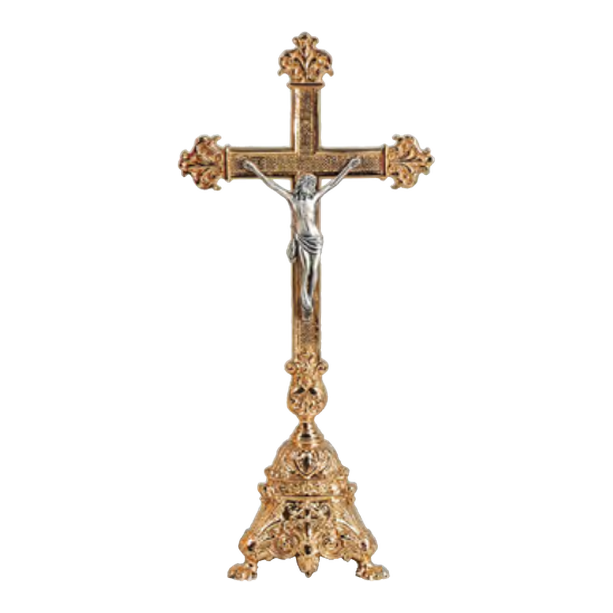 Regal Bronze Altar Crucifix | 2180 Series | 21AC80; original 2027 catalog photograph. Illustrated configuration and finish shown.