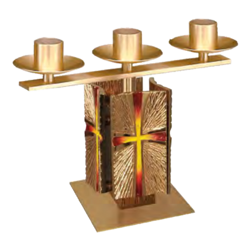 Regal Bronze Altar Candelabra | 2155 Series | 21ACL55; original 2027 catalog photograph. Illustrated configuration and finish shown.