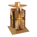 Regal Bronze Altar Candlestick | 2155 Series | 21C55; original 2027 catalog photograph. Illustrated configuration and finish shown.