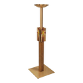 Regal Bronze Floor Candlestick | 2155 Series | 21FC55; original 2027 catalog photograph. Illustrated configuration and finish shown.