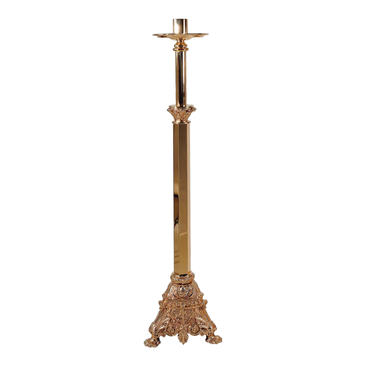 Regal Bronze 21FC80, original 2027 catalog photograph. Processional configuration pictured; the fixed model has a different stem.
