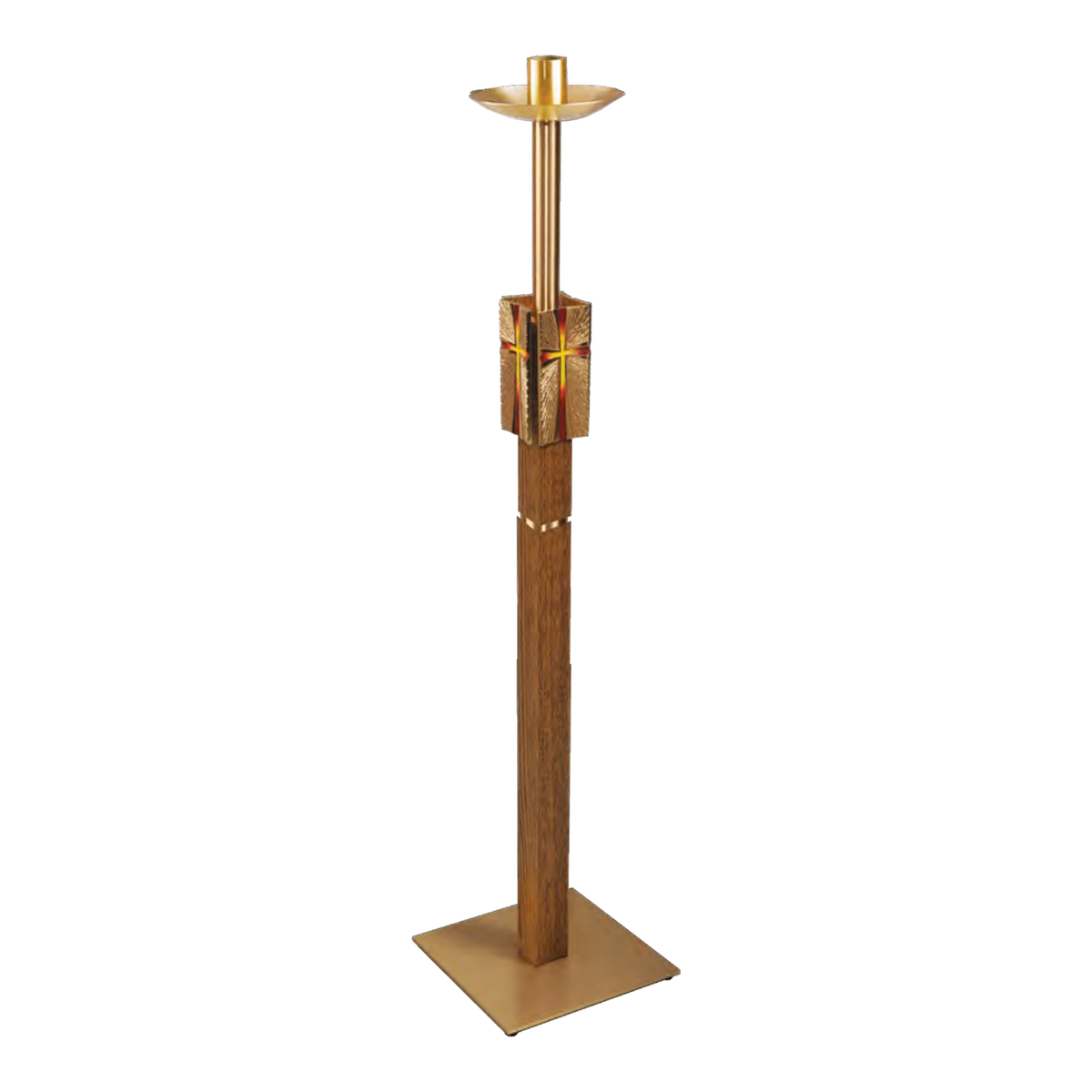 Regal Bronze Paschal Candle Stand | 2155 Series | 21PCS55; original 2027 catalog photograph. Illustrated configuration and finish shown.
