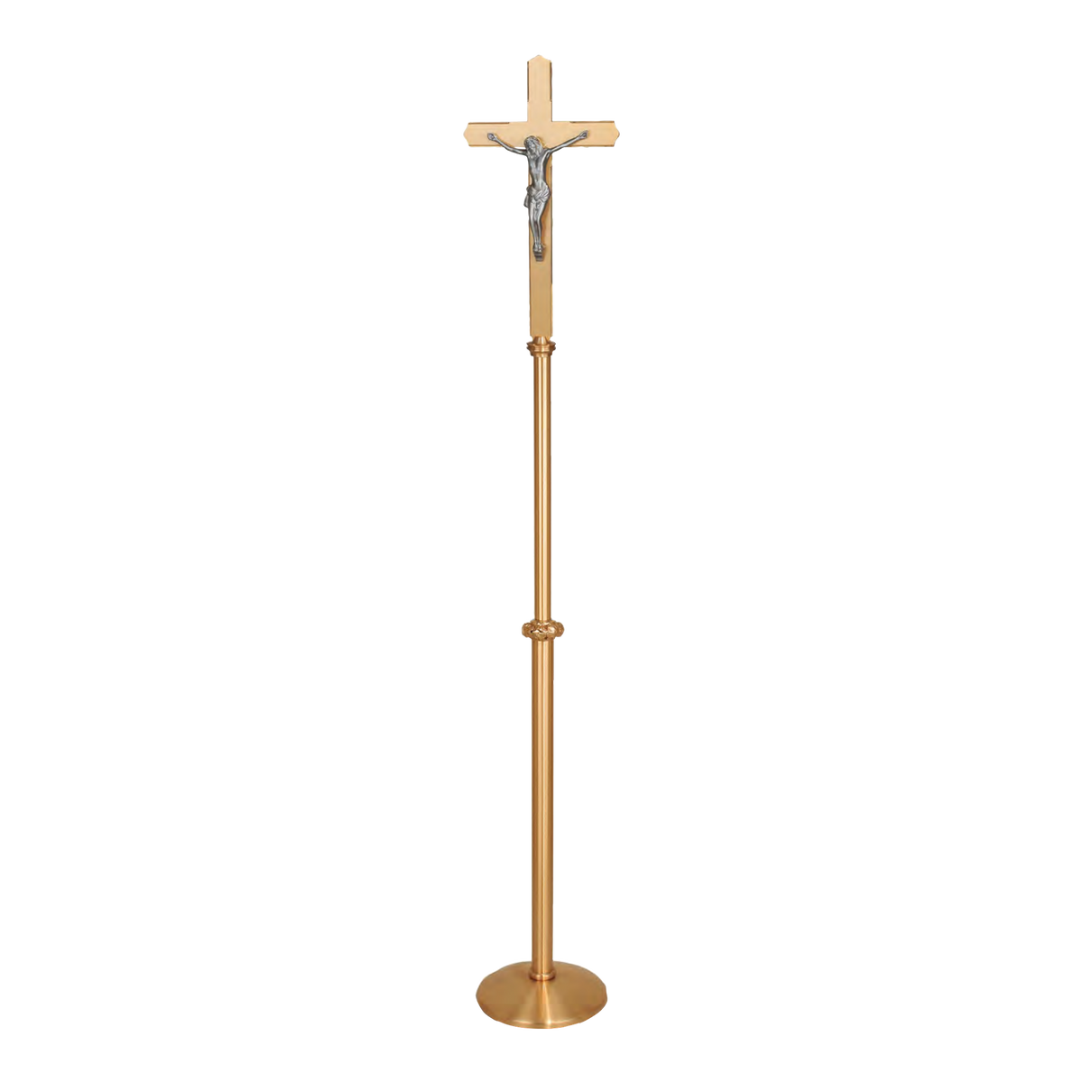 Regal Bronze Processional Crucifix | 2384 Series | 23PC84; original 2027 catalog photograph. Illustrated configuration and finish shown.