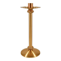 Regal Bronze Low Profile Paschal Candlestick | 2384 Series | 23PCS84S; original 2027 catalog photograph. Illustrated configuration and finish shown.