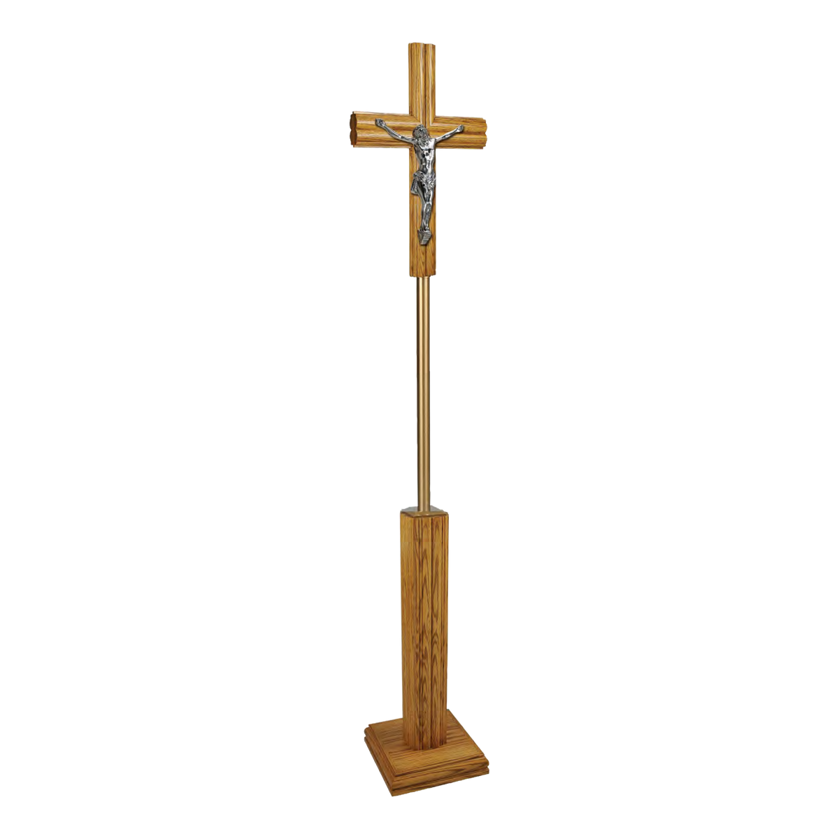 Regal Bronze Processional Crucifix | 2828 Series | 28PC28; original 2027 catalog photograph. Illustrated configuration and finish shown.